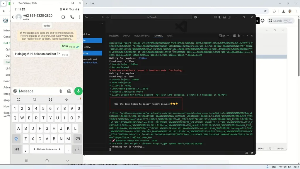 OpenWA en acción