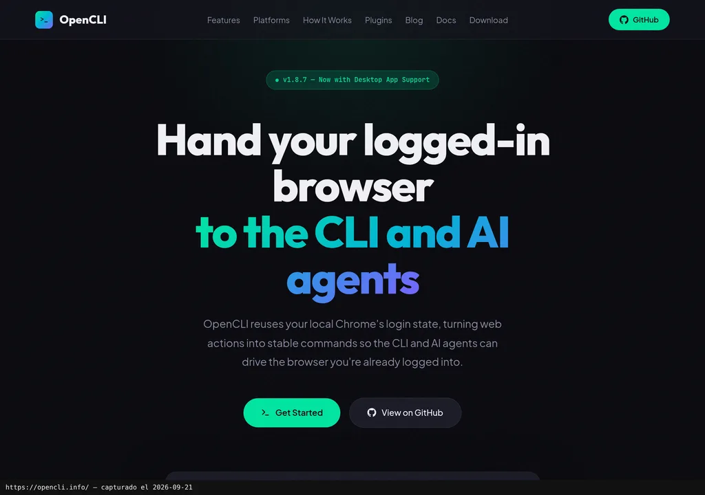 The official OpenCLI website
