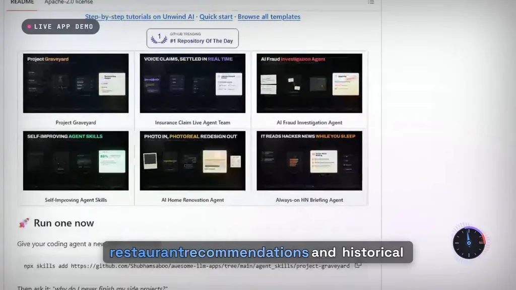 Awesome LLM Apps en acción