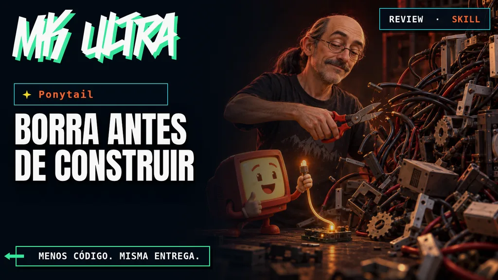 Ponytail y la mascota de Marketing Ultra desmontan una máquina de código innecesariamente compleja