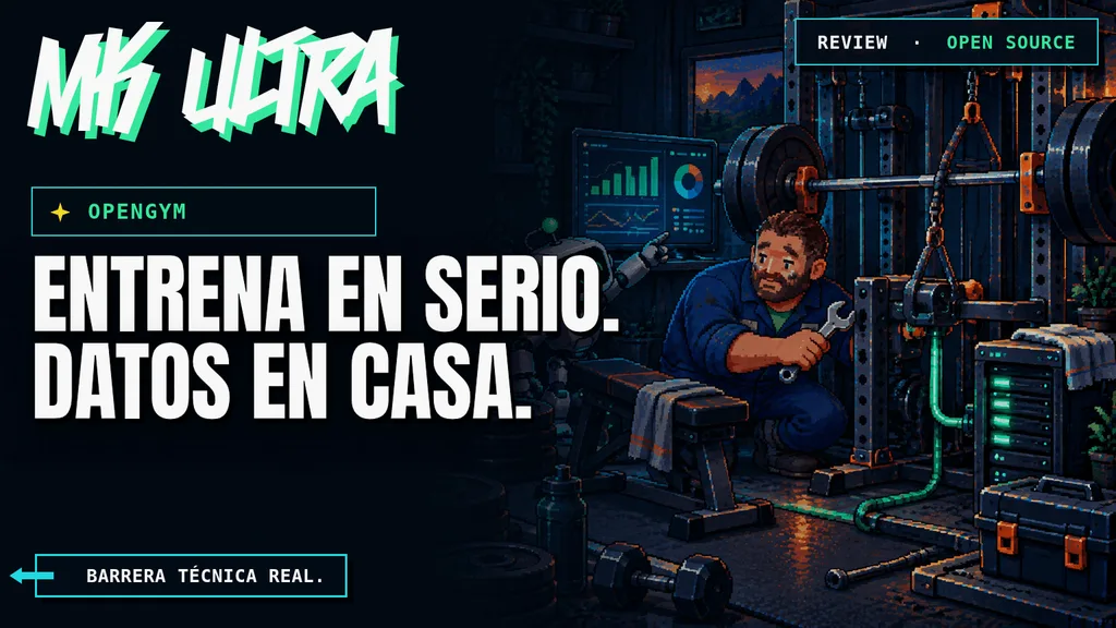 openGym autoalojado con la mascota mecánica de Marketing Ultra