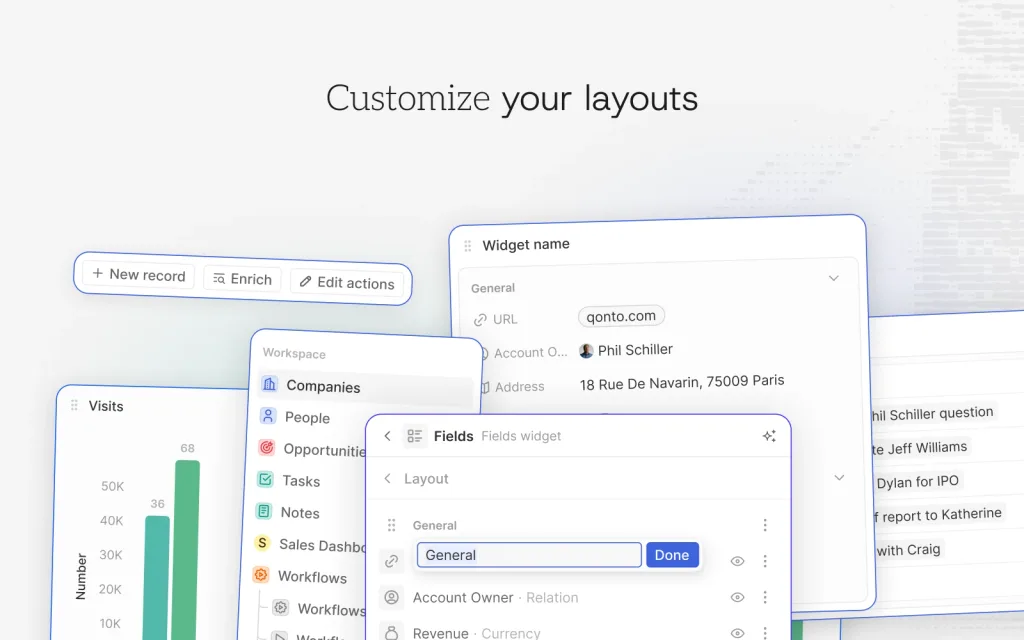 Composición oficial del editor de campos y widgets de Twenty