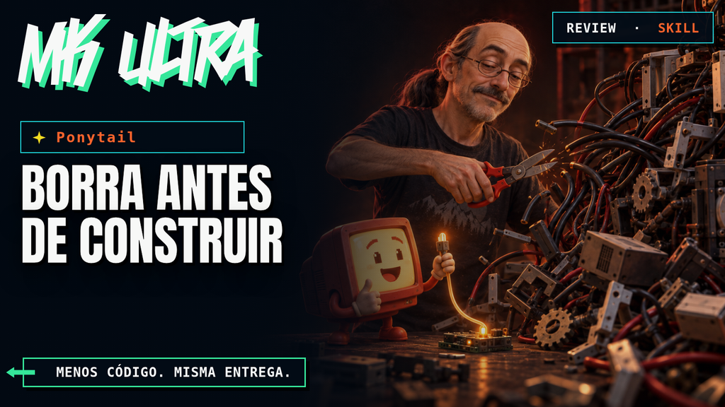 Ponytail y la mascota de Marketing Ultra desmontan una máquina de código innecesariamente compleja